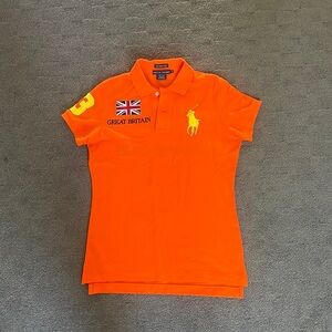 Ralph Lauren Great Britain Skinny Polo Orange